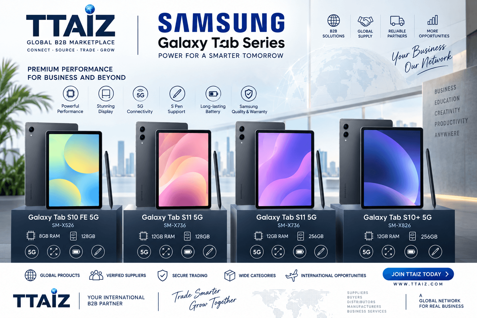 We have an active requirement for factory-sealed Samsung 5G tablets, Gray only: