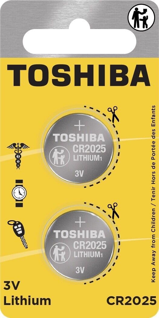 Toshiba Pila Botón Litio (CR2025) · Blíster 5 uds