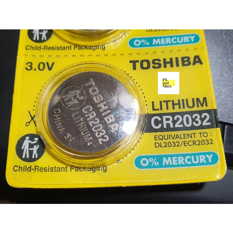Toshiba Pila Botón Litio (CR2032) · Blíster 5 uds
