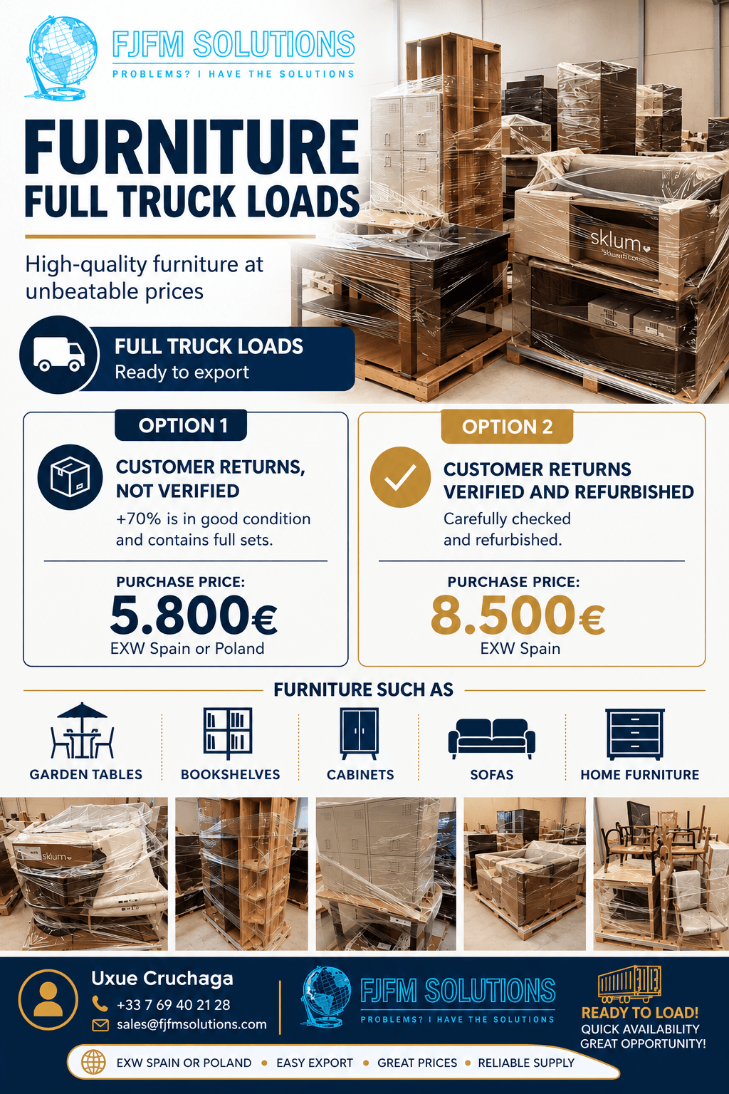 MUEBLES, MOBILIARIO DE CALIDAD