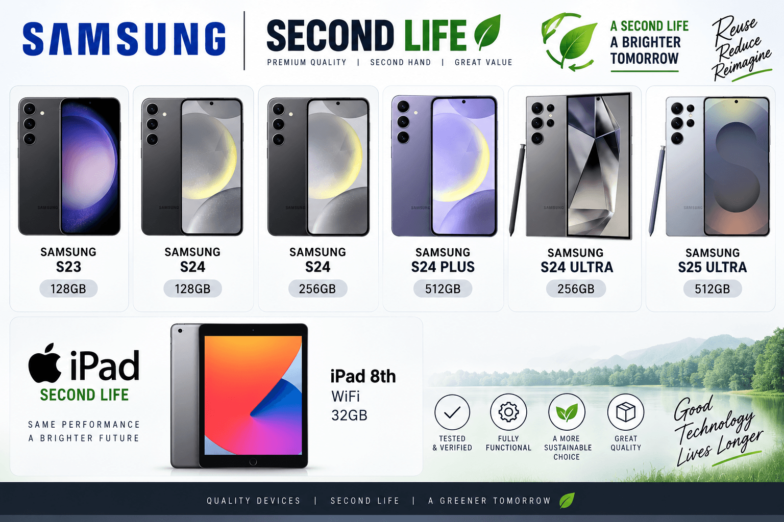 Samsung + iPad Second Life Mixed