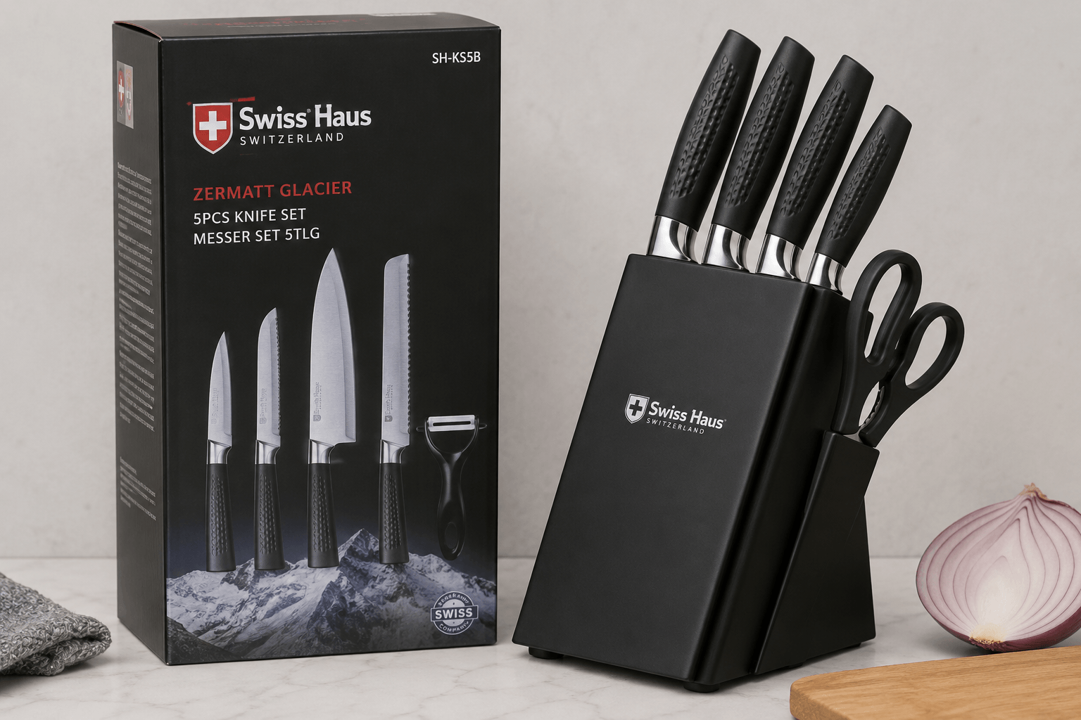 Swiss Haus Non-stick Coating 6 pcs Knife Set - KITCHEN KNIFE