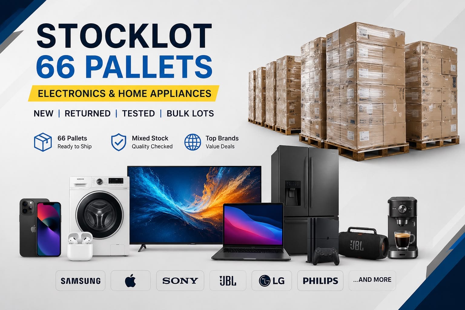 Lot Z00369 – Amazon FBA Stocklot (66 Pallets)