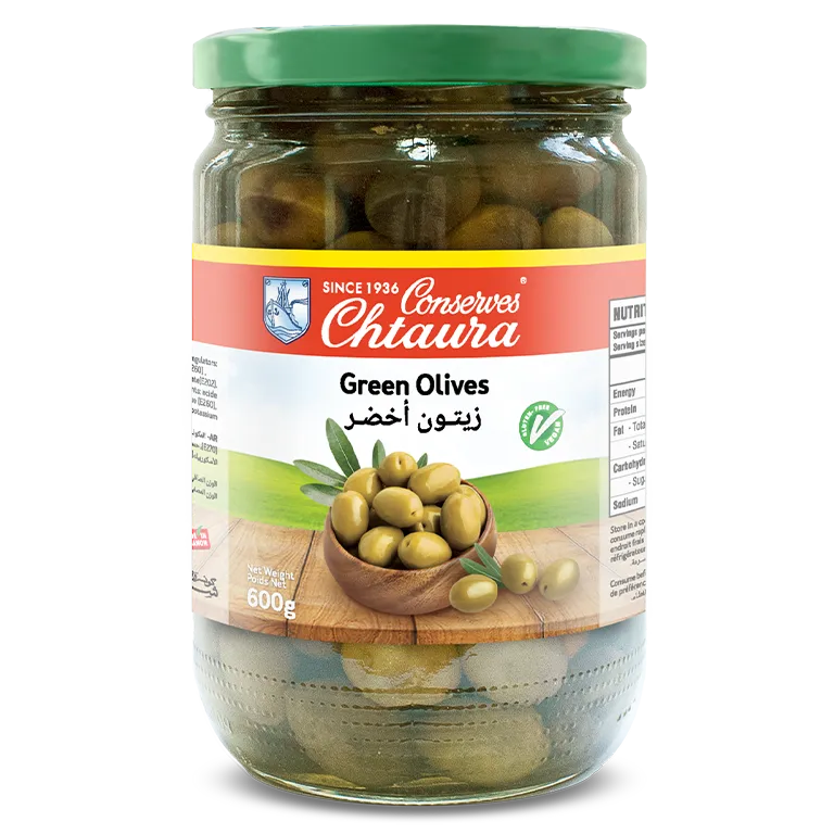 Green Olives in brine 600g