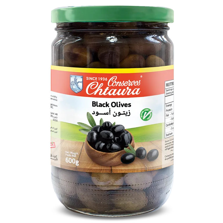 Black Olives in brine 600g