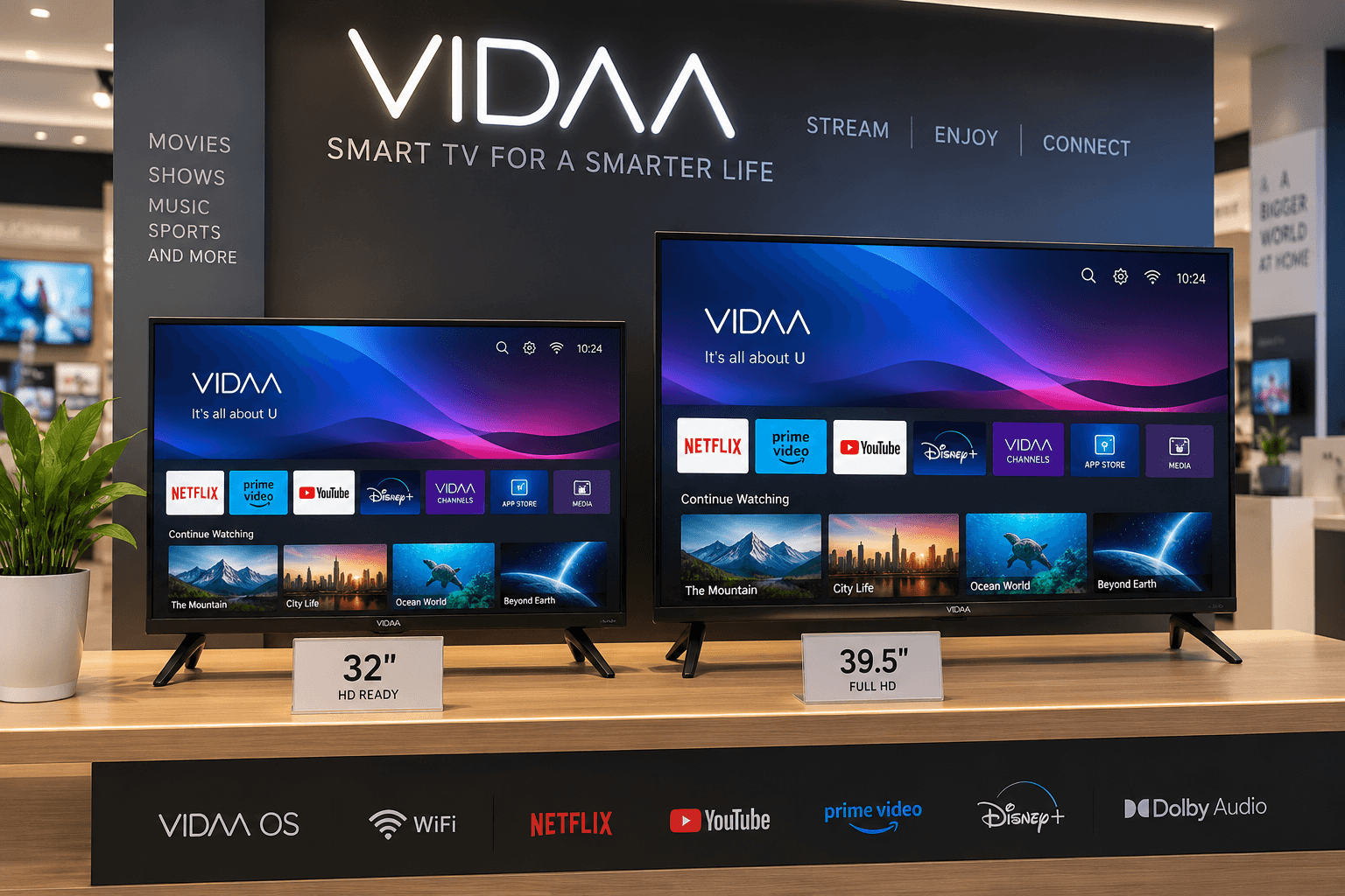 VIDAA 39.5" FULL HD