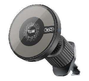 CX025 magsafe Magnetic Car Air Vent 15W Wireless Charger Black