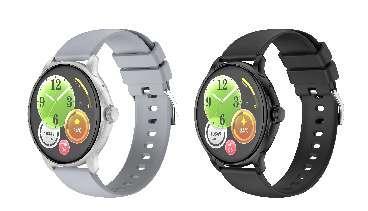 J11 AMOLED Screen Magnetic Round Smart Sports Talking Watch black