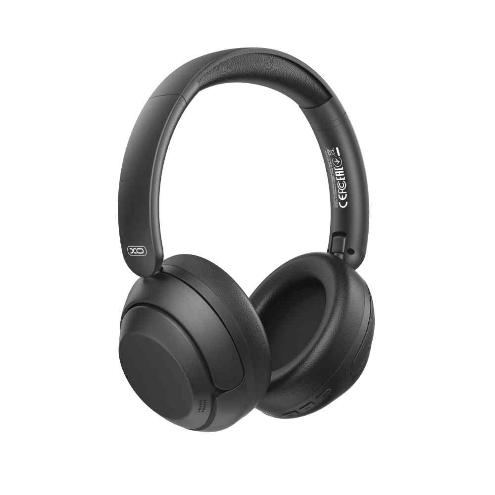 BE60 Rotating Folding Headband Noise-Canceling Headphones (FF ANC, Metal Surface Finish) Black