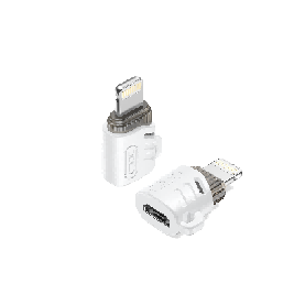NB256F micro Female to Apple OTG Adapter (with Lanyard) White